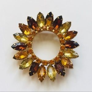 Vintage rhinestone brooch